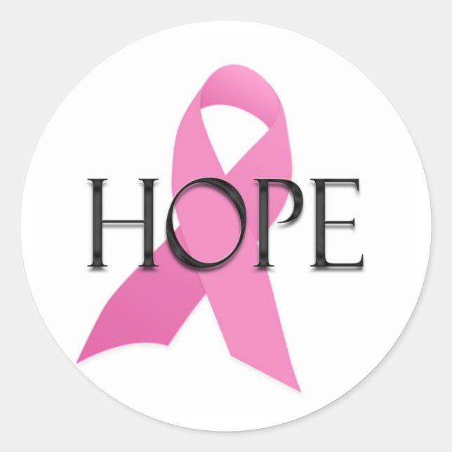 Hope Breast Cancer Sticker (Front)