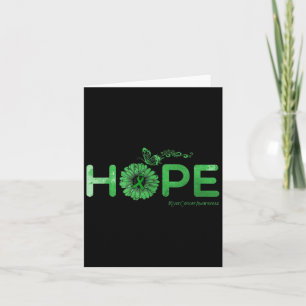 Hope Butterfly Liver Cancer Awareness Gifts Card