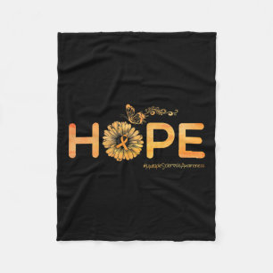 Hope Butterfly Multiple Sclerosis Awareness Gifts Fleece Blanket