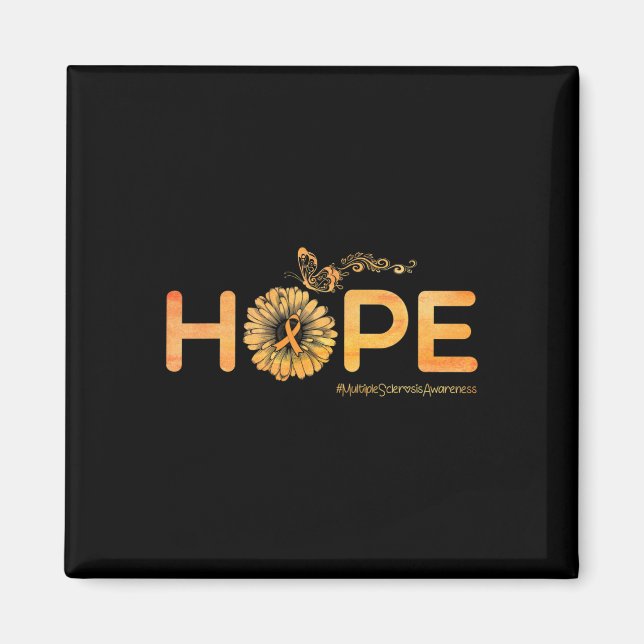Hope Butterfly Multiple Sclerosis Awareness Gifts  Magnet (Front)