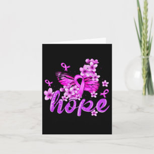 Hope Butterfly Purple Ribbon Overdose Awareness Card