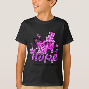 Hope Butterfly Purple Ribbon Overdose Awareness T-Shirt