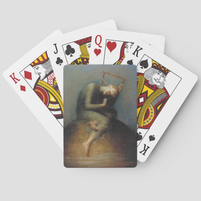 Hope (by George Frederick Watts) Playing Cards (Back)
