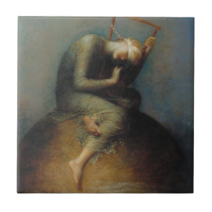Hope (by George Frederick Watts) Tile
