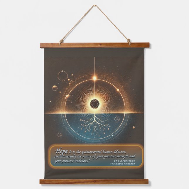 “Hope by The Architect” Hanging Tapestry (Front)