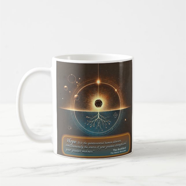 “Hope by The Architect” Inspirational Quote Mug (Left)