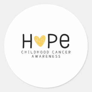 hope.childhood cancer awareness. Stickers & Labels