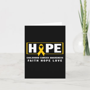 Hope Childhood Cancer - Childhood Cancer Awarenes Card