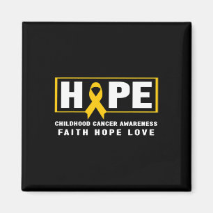 Hope Childhood Cancer  - Childhood Cancer Awarenes Magnet