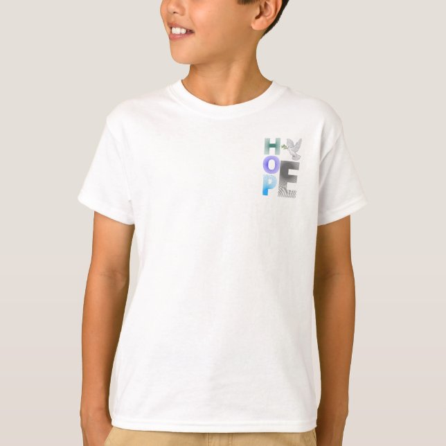 Hope - Christian Faith Inspirational Kids T-Shirt  (Front)
