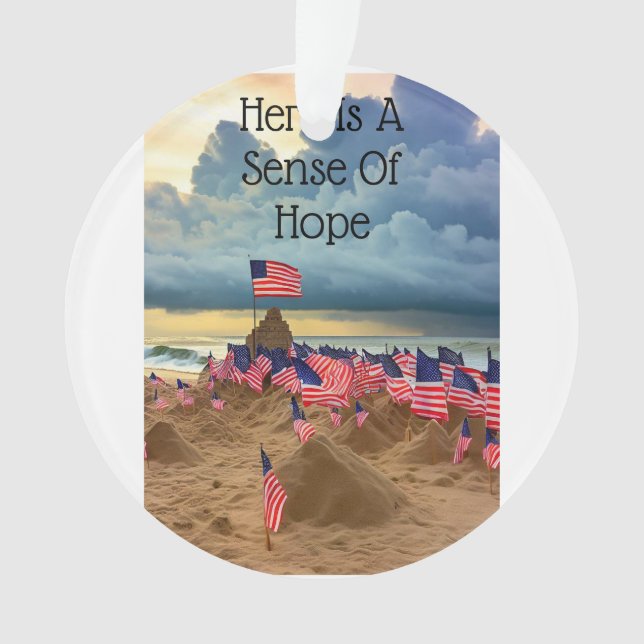 "HOPE" Christmas Ornament a great gift for anyone  (Front)