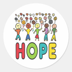 Hope Classic Round Sticker