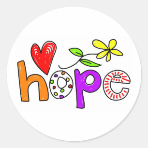 Hope Classic Round Sticker