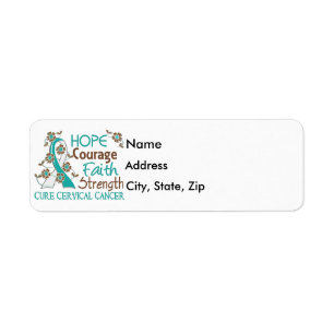 Hope Courage Faith Strength 3 Cervical Cancer