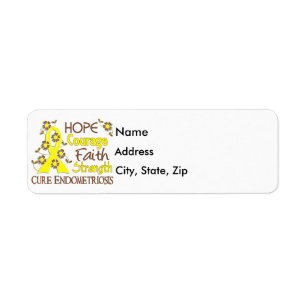 Hope Courage Faith Strength 3 Endometriosis