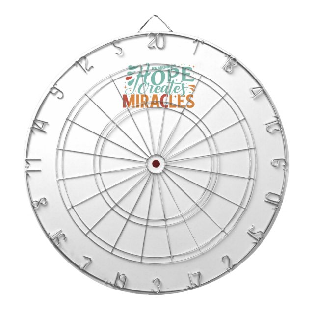 Hope Creates Miracles  Dartboard (Front)
