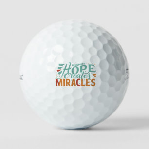 Hope Creates Miracles Golf Balls