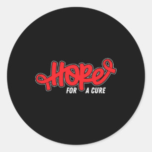 Hope Cure- Sickle Cell Anaemia Awareness Supporter Classic Round Sticker