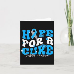 Hope Diabetes Awareness Ribbon Diabetic Type 1 Card
