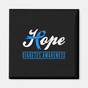 Hope Diabetes Awareness Ribbon Diabetic Type 1 T1  Magnet