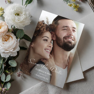 Hope Dream Photo Wedding Save the Date Invitation