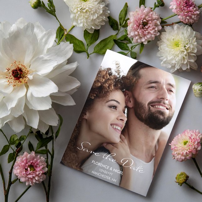 Hope Dream Photo Wedding Save the Date Postcard (Creator Uploaded)