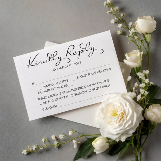 Hope Dream Wedding RSVP Card (Creator Uploaded)