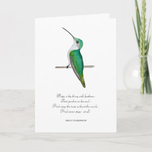 Hope Emily Dickinson Thank you Card