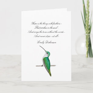 Hope Emily Dickinson Thank you Card