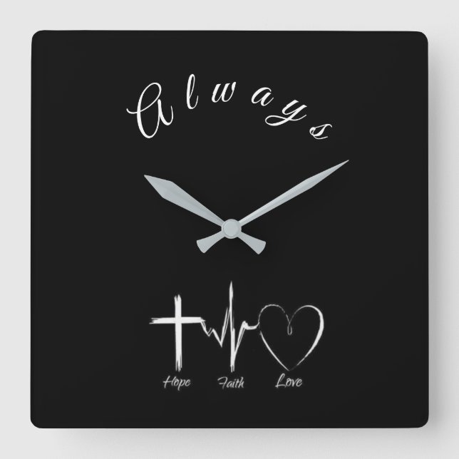 ****HOPE FAITH AND LOVE**** CLOCK (Front)