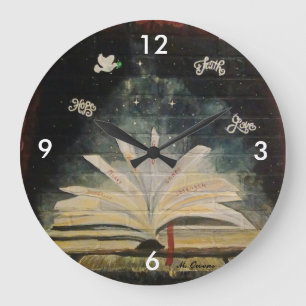 Hope, Faith and Love Wall Clock