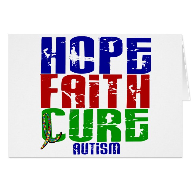 HOPE FAITH CURE AUTISM (Front Horizontal)