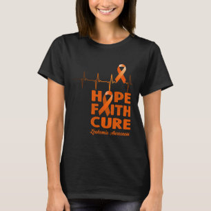 Hope Faith Cure - Leukaemia Awareness T-Shirt