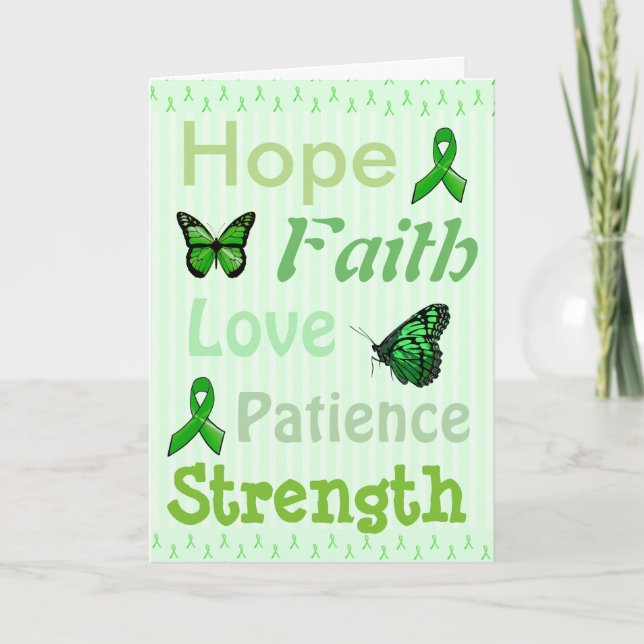 Hope, Faith Encouragement Lyme Disease Card (Front)