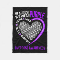 Hope Faith In August We Wear Purple Overdose Aware
