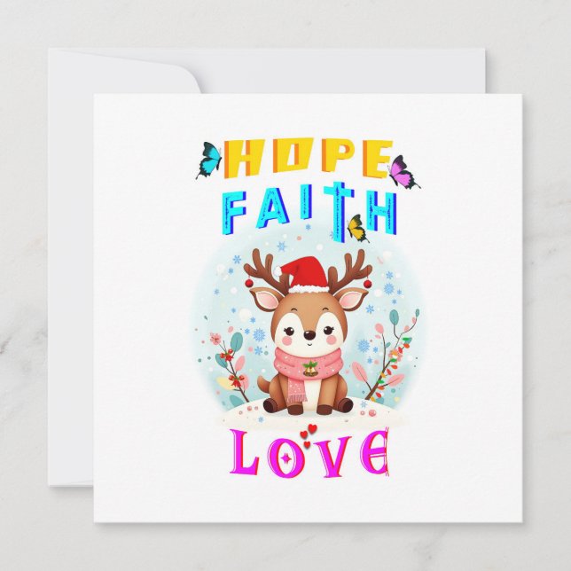Hope Faith Love Card (Front)