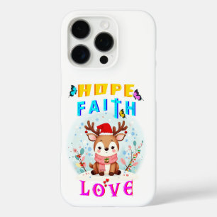 Hope Faith Love iPhone 16 Pro Case