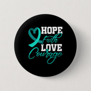 Hope Faith Love Courage Pstd Stress Awareness Mont 6 Cm Round Badge