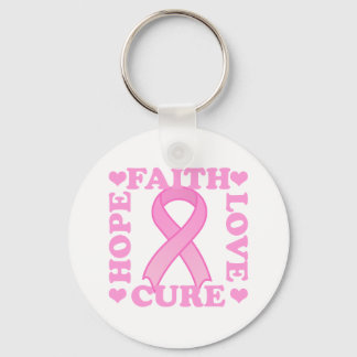 Hope Faith Love Cure Keychain