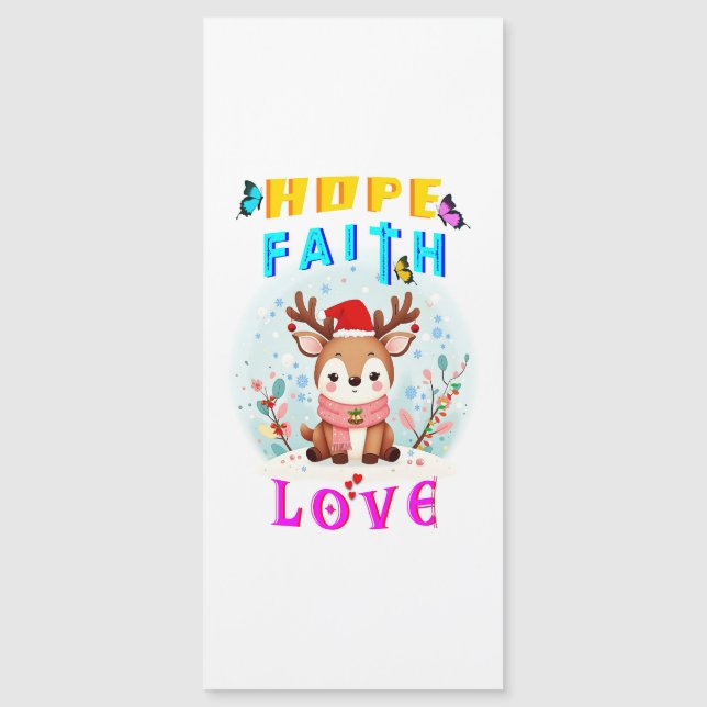 Hope Faith Love Magnetic Invitation (Front)