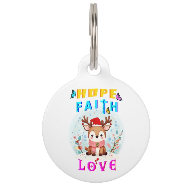 Hope Faith Love Pet Tag (Front)