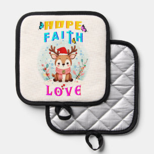 Hope Faith Love Pot Holder