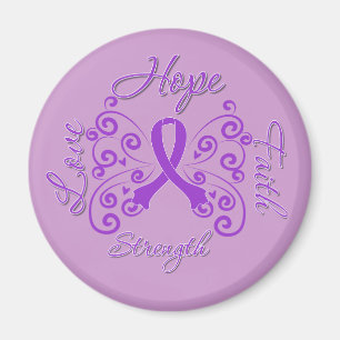 Hope Faith Love Strength Lupus Magnet