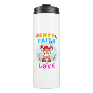 Hope Faith Love Thermal Tumbler