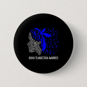 Hope Fight Ataxia Telangiectasia Awareness  6 Cm Round Badge