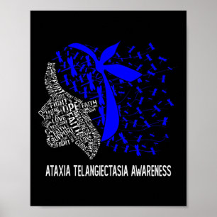 Hope Fight Ataxia Telangiectasia Awareness  Poster