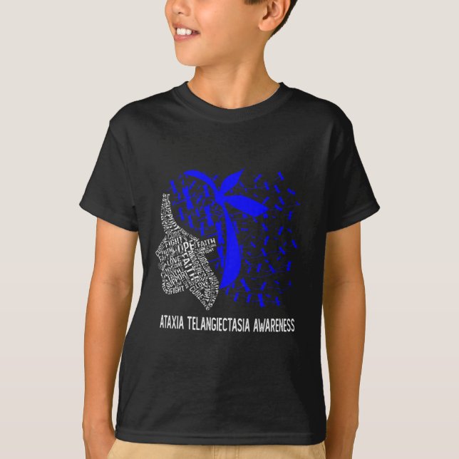Hope Fight Ataxia Telangiectasia Awareness  T-Shirt (Front)