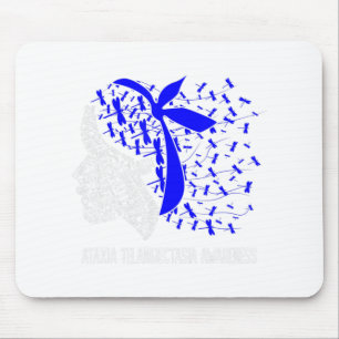 Hope Fight Ataxia Telangiectasia Awareness T-Shirt Mouse Mat