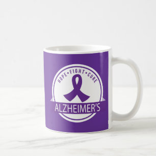 Hope Fight Cure Alzheimers Disease support mug