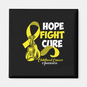 Hope Fight Cure Childhood Cancer Awareness Magnet